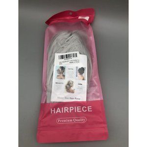 Natural Straight Messy Bun Hair Piece Scrunchie Hair Large Chignon Fake Ponytail